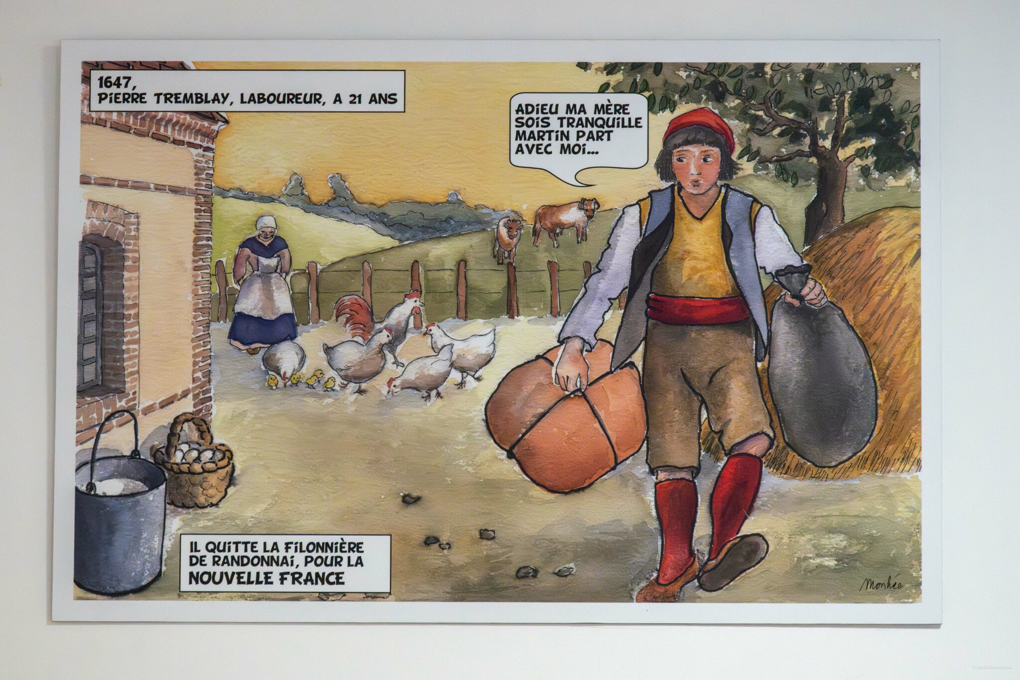 réunion tremblay de france et du québec à Randonnais Orne communauté du descandant pierre tramblay parti de randonnais